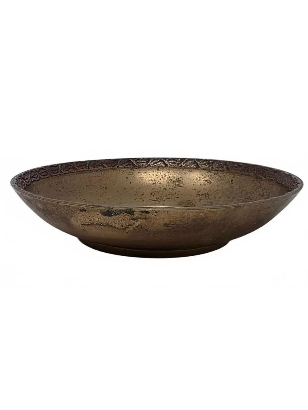 Vintage Korean Brass Stag Trinket Bowl Woodland Catchall Dish 4 7/8 Inch
